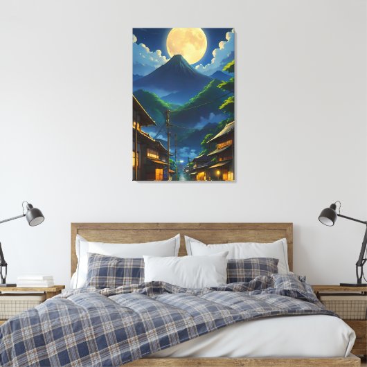 Java Maneschijn Canvas Afdruk (Insitu (Slaapkamer))
