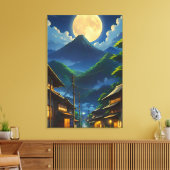 Java Maneschijn Canvas Afdruk (Insitu (Woonkamer))