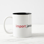 Java Mug Tweekleurige Koffiemok (Links)