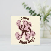 Java Nice Day Café Slogan Carte blanche (Debout devant)