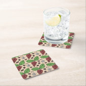 Java-Plant Vierkante Kartonnen Onderzetter (Insitu)