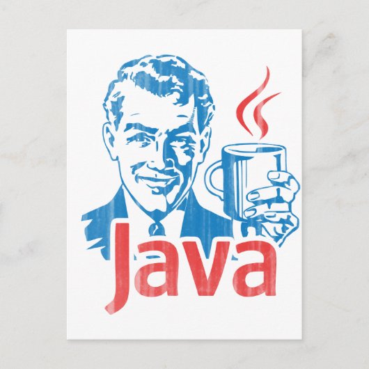 Java Programmer Cadeft Briefkaart (Voorkant)
