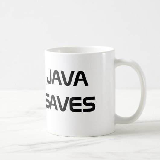 Java sauve la tasse de café (Droite)