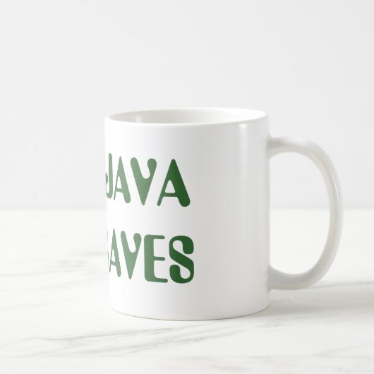 Java slaat op Zombies koffie Mok (Rechts)