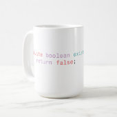 Java snippet-code koffiemok (Voorkant links)