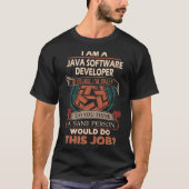 Java Software Developer T Shirt - Werkgroep gezond (Voorkant)