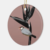 Java Sparrow Bird Keramisch Ornament (Links)