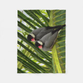 Java Sparrow Fleece Deken (Voorkant)
