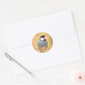 Java Sparrow Ronde Sticker (Envelop)