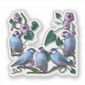 Java sparrows sticker (Voorkant)