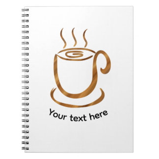 Java Stoom Cup | Houten Gebogen Koffie & Thee Notitieboek
