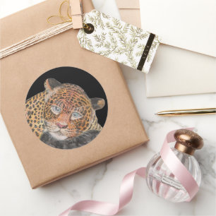 java-tijger ronde sticker