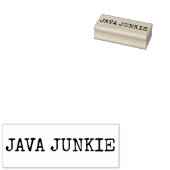 Java-verslaafde. Rubberstempel (Gestempeld)
