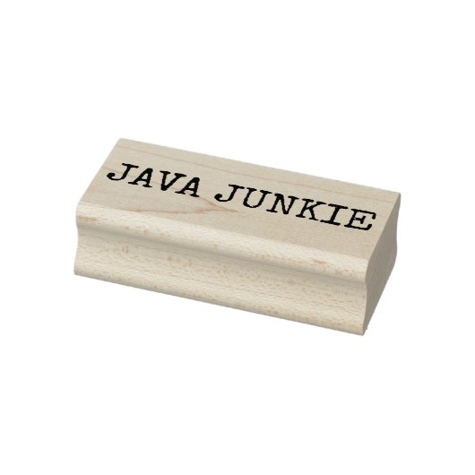 Java-verslaafde. Rubberstempel (Stempel)