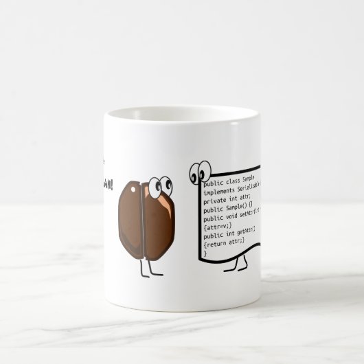 Java Voient coffee and programming mug (Centre)