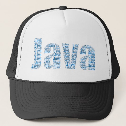 Java Word Art Trucker Pet (Voorkant)