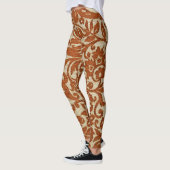 Javaans bloemmotief: geweven textuur. leggings (Links)