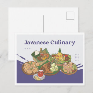 Javaans culinair Indonesië Reizen Briefkaart