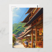 Javaans koffiehuis briefkaart (Voorkant / Achterkant)