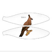 Javaanse havikarend vogel cartoon illustratie basketbal (Panelen)