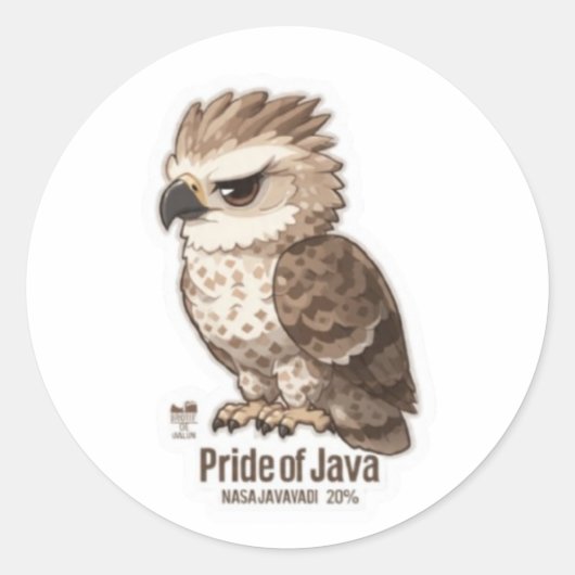 Javaanse Havikarendauw sticker - Indonesische nati (Voorkant)