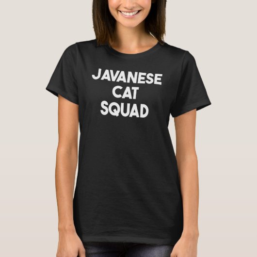 Javaanse kat    Javaanse kat Squad T-shirt (Voorkant)