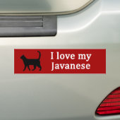 Javaanse liefde bumpersticker (Op auto)