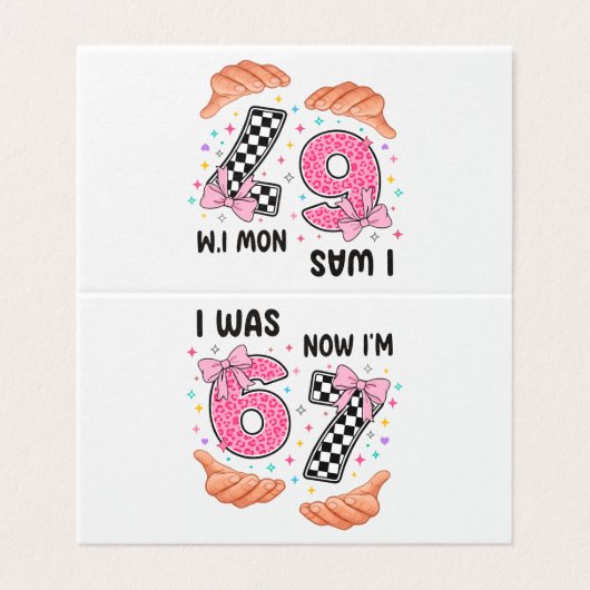 J'avais 6 ans maintenant j'ai 7 ans chiffres d'ann (Outside Unfolded)