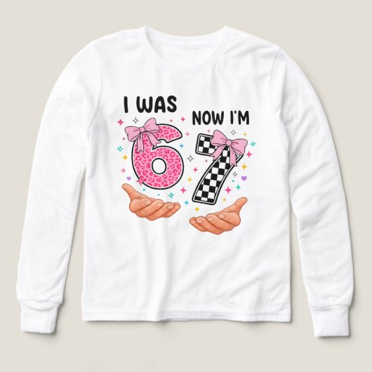 J'avais 6 ans maintenant j'ai 7 ans jolis chiffres (Motif recto)