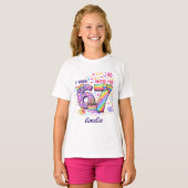 J'avais 6 ans maintenant j'ai 7 ans T-Shirt pour f (Devant entier)