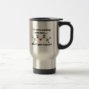 "J'avais travaillé tasse avec d'éther" voyage