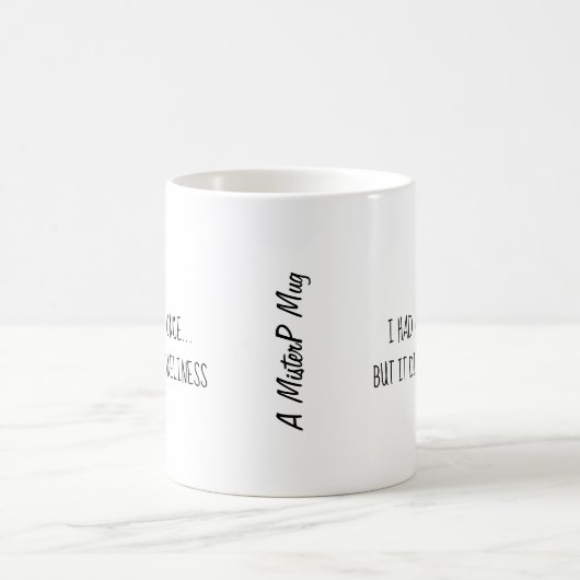 J'Avais Une Idée - Une Mug MisterP (Centre)