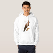 Javan hawk eagle bird cartoon hoodie (Voorkant volledig)