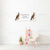 Javan hawk eagle bird cartoon spandoek (Insitu)