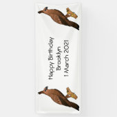 Javan hawk eagle bird cartoon spandoek (Verticaal)