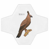 Javan hawk eagle bird cartoon voetbal (Enkel)