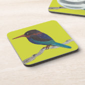 Javan Kingfisher sur un Dessous de verre (Côté gauche)