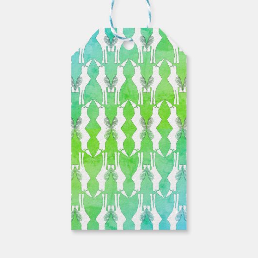 Javan Mina Bird Gift Labels Cadeaulabel (Achterkant)