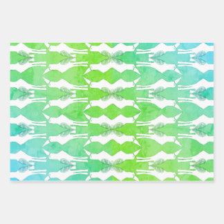 Javan Mina Vogelinpakpapier Set van 3 Inpakpapier Vel