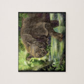 Javan Rhino Art Legpuzzel (Verticaal)
