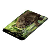 Javan Rhino Art Magneet (Linkerzijde)