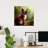 Javanese Cat Poster (Thuiskantoor)