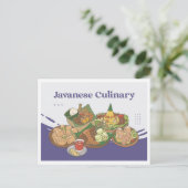 Javanese Culinary Indonesia Travel Briefkaart (Staand voorkant)