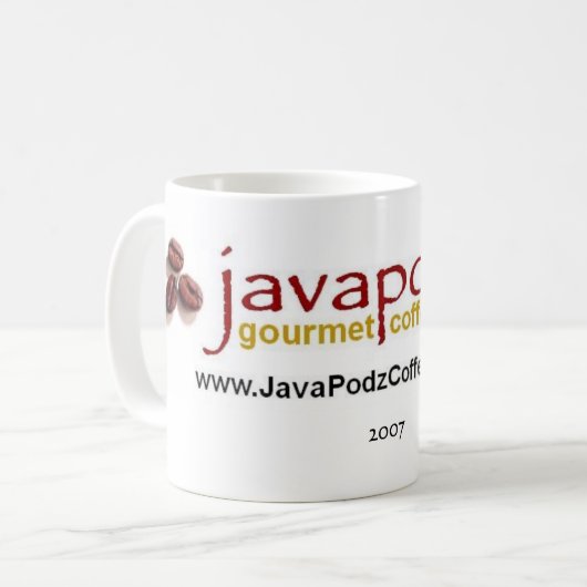 JavaPodz 11 tasse collectable d'once 2007 (Devant gauche)