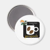 JavaPodz Frig Magnet - Caramel Pecan Magneet (Voorkant / Achterkant)