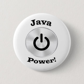 JavaPower-BlackLetters Ronde Button 5,7 Cm