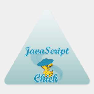 JavaScript Chick #3 Driehoek Sticker