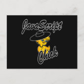 JavaScript Chick #4 Briefkaart (Voorkant)