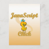 JavaScript Chick Briefkaart (Voorkant)