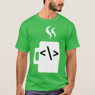 Javascript-codesoftwareontwikkelaar Koffie Java T-shirt